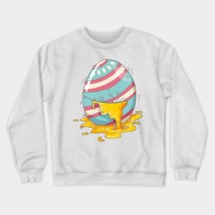 Happy Easter. Cracked easter egg Crewneck Sweatshirt